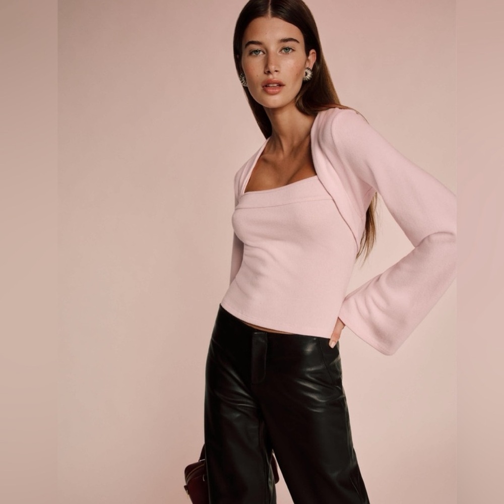 Reformation Chloe Bolero Shrug and Tank set